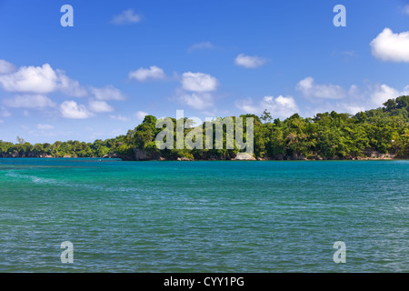 Jamaica. A Blue lagoon. Stock Photo