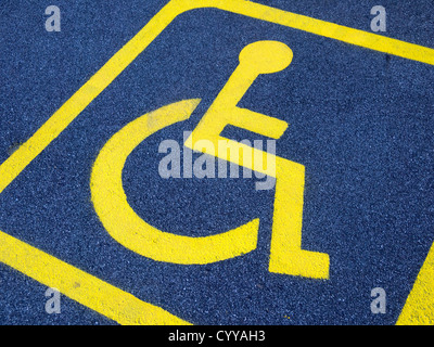 Disabled parking space sign