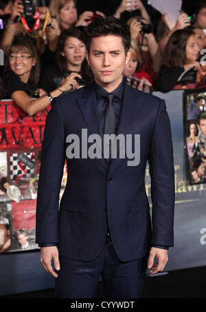 Nov. 12, 2012 - Los Angeles, California, U.S. - Jackson Rathbone arrives for the premiere of the film ''The Twilight Saga: Breaking Dawn-Part 2'' at the Nokia theater. (Credit Image: © Lisa O'Connor/ZUMAPRESS.com) Stock Photo