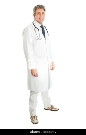 Smiling medical doctor man with stethoscope Stock Photo