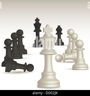 illustration of chess game Stock Photo