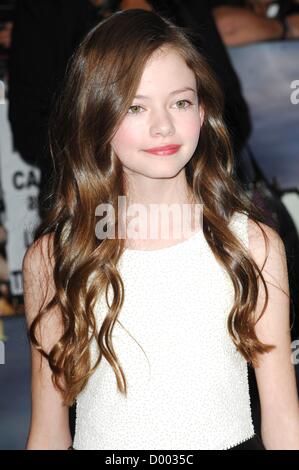 Mackenzie Foy at arrivals for THE TWILIGHT SAGA: BREAKING DAWN - PART 2 Premiere, Nokia Theatre at L.A. LIVE, Los Angeles, CA November 12, 2012. Photo By: Elizabeth Goodenough/Everett Collection Stock Photo