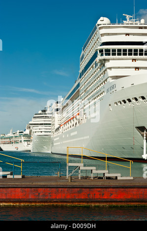 Cruise ships, Port of Salvador, bahia, Brazil Stock Photo