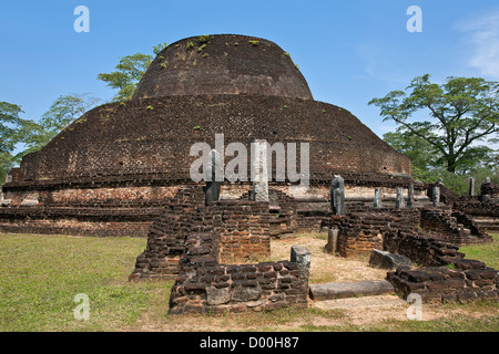 Pabula vihara. Polonnaruwa ancient city. Sri Lanka Stock Photo