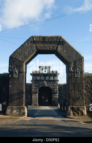 Dartmoor Prison Manun gate Princetown Devon Uk. HOMER SYKES Stock Photo