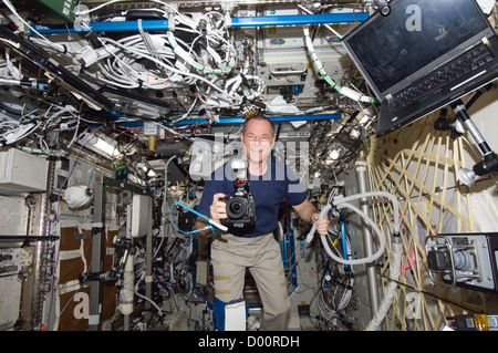 Astronaut Kevin Ford in Destiny Lab Stock Photo