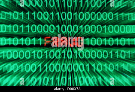 Screen code concept Stock Photo