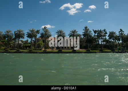 Millionaires Row, Venetian Islands, Miami, Florida, USA Stock Photo