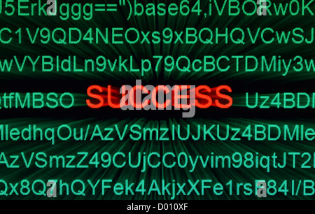 Screen code concept Stock Photo