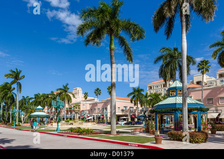 The Mizner Park development in Boca Raton, Treasure Coast, Florida, USA Stock Photo