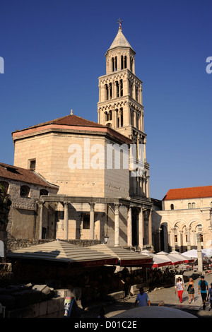 Croatia, Split, Diocletian's Palace, cathedral of St Domnius Stock Photo