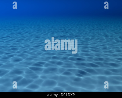 blue water surface waving Stock Photo