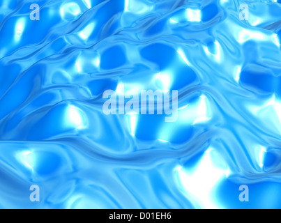 Marine wavy background with white reflections Stock Photo
