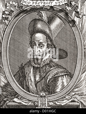 Henry IV, 1553 –1610. King of Navarre (as Henry III) from 1572 to 1610 and King of France from 1589 to 1610. Stock Photo