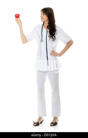 Young female doctor or nurse Stock Photo