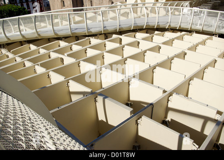 The viewing deck of the Metropol Parasol in Seville, Andalusia, Spain Stock Photo