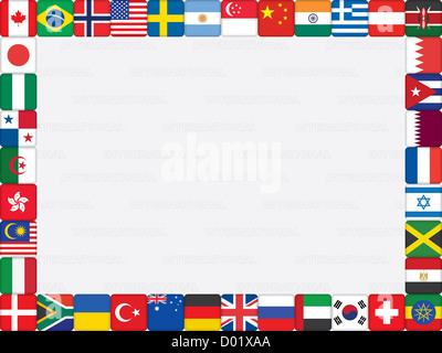 flags of the world page border
