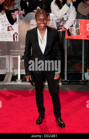 London, UK. 14/11/12.  Nicola Adams, Olympic Gold Medalist in women's boxing at the UK premiere of Twilight Saga Breaking Dawn Part 2. Stock Photo