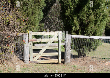 A rustic wooden garden gate Stock Photo - Alamy
