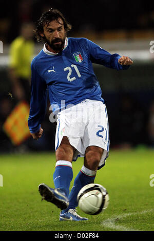 14.11.2012 Parma, Italy. Andrea Pirlo in action during the international Friendly game between Italy and France from the Stadio Tardini di Parma Stock Photo