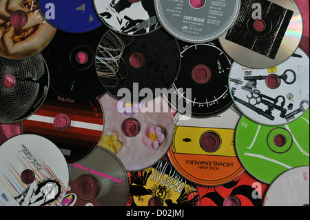 A display of many different music CDs Stock Photo - Alamy