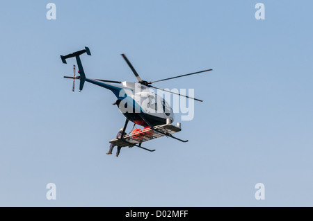 Hughes MD 500E Civilian Helicopter. Photographed in Israel Stock Photo