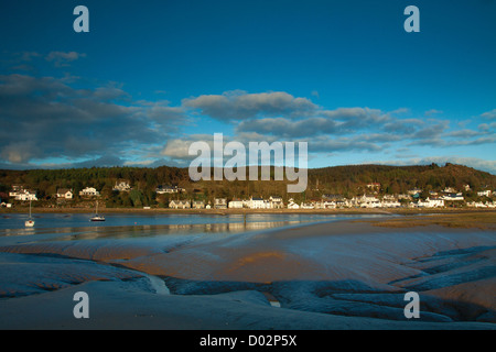 Kippford and the Rough Firth, from Glen Isle, Dumfries and Galloway Stock Photo