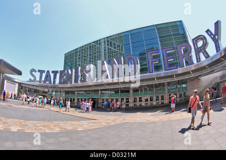 The Staten Island Ferry Terminal at Battery Park in lower Manhattan New York City Stock Photo