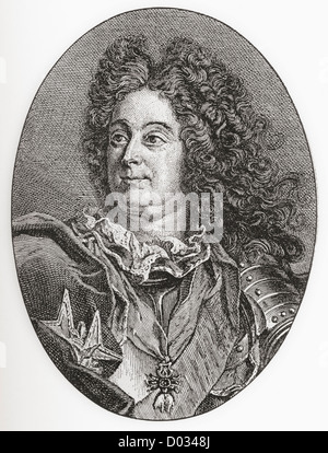 Claude Louis Hector de Villars, Prince de Martigues, Marquis then Duc de Villars, Vicomte de Melun, 1653 – 1734. Stock Photo
