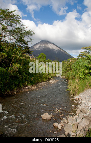 A view of Arenal volcano in Costa rica Stock Photo