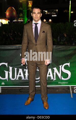 Actor Chris Pine attends the UK Premiere of Rise of the Guardians on 15/11/2012 at The Empire Leicester Square, London. Persons pictured: Chris Pine. Picture by Julie Edwards Stock Photo