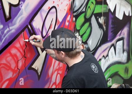 Upfest urban art and graffiti show bristol Stock Photo