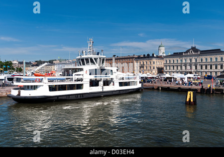 The ferry from the Market Square to Suomenlinna in Helsinki harbour, Finland Stock Photo