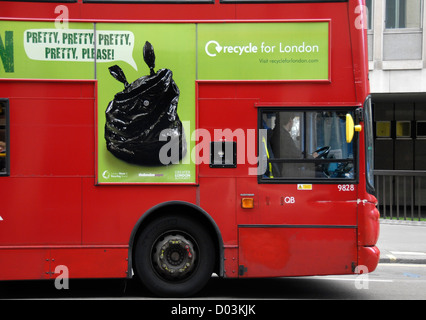 Starve your bin campaign, Recycle for London, Bus poster, London ...