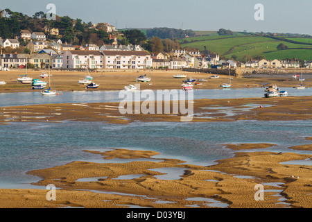 The estuary of the River Torridge, looking from Appledore across to Instow, North Devon England Stock Photo