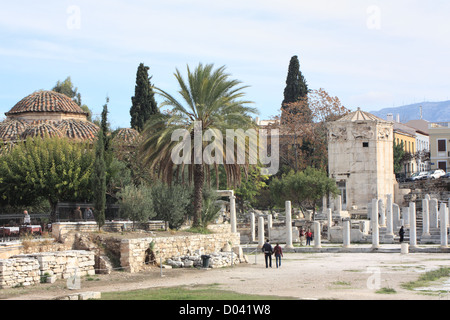 The Roman Agora in Athens, Greece Stock Photo