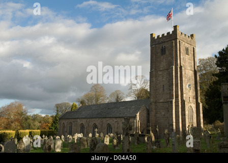 Chagford Devon UK. Dartmoor village church St. Michael the Archangel  2012, 2010s HOMER SYKES Stock Photo