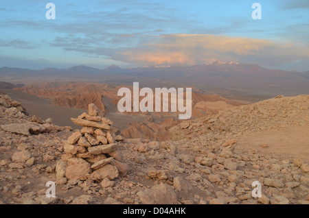 Deset landscapes in the Valle de la Luna (Moon Valley), San Pedro de Atacama, Chile Stock Photo