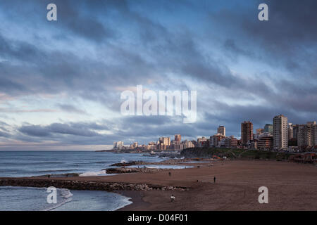 Nov. 16, 2012 - Mar del Plata, Buenos Aires, Argentina - Argentina's premier beach destination - Mar del Plata was named top destination on the rise on the TripAdvisor's Travellers' Choice Awards 2012. Filled with old Victorian summer houses, Mar del Plata was once the playground of the Argentine elite and today is a popular summer destination with both tourists and local Portenos (residents of Buenos Aires). The area is home to over 10 miles of sandy beaches and is at its busiest in January and February, during Argentina's summer time. (Credit Image: © Ryan Noble/ZUMAPRESS.com) Stock Photo