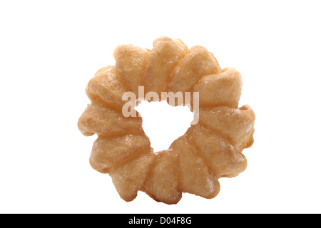 A single donut isolated on white. Stock Photo