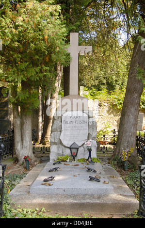 Mary Vetsera grave at the cemetery at Heiligenkreuz Stock Photo