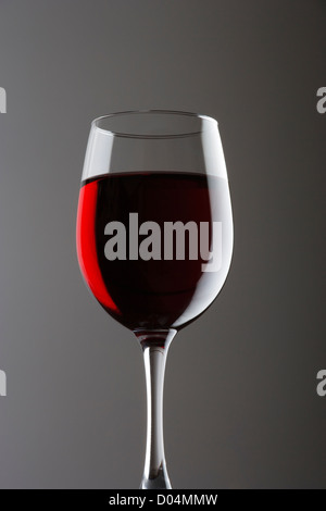 Glass of red wine. Stock Photo