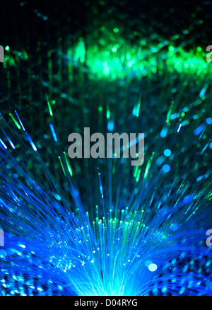 Optical fibers background Stock Photo