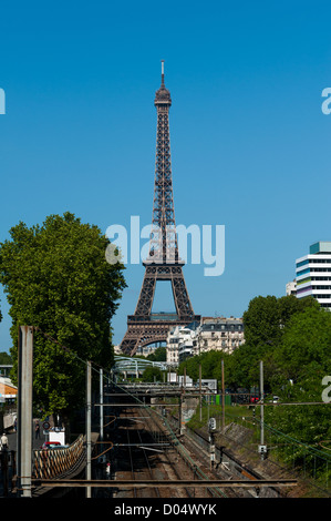 Eiffel Tower Paris, France. Europe Stock Photo