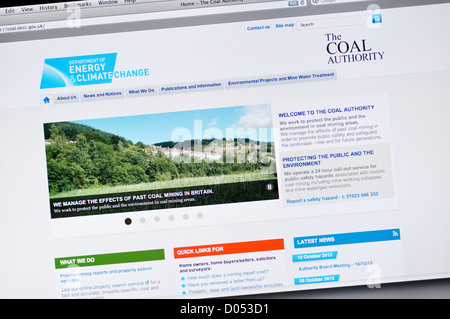 Department of Energy and Climate Change (DECC) website Stock Photo