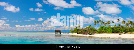 Tropical island panorama Stock Photo