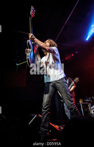 Nov. 16, 2012 - Toronto, Ontario, Canada - Seattle grunge vets Soundgarden touched down at Toronto and the Phoenix Theatre as an intimate warm-up date for their first studio CD in 16 years, 'King Animal', which came out Nov. 13. In picture: CHRIS CORNELL (Credit Image: © Igor Vidyashev/ZUMAPRESS.com) Stock Photo