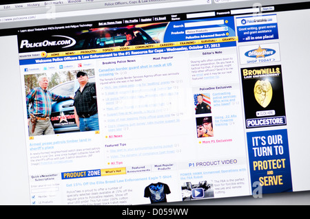 PoliceOne website - online police news and information Stock Photo - Alamy