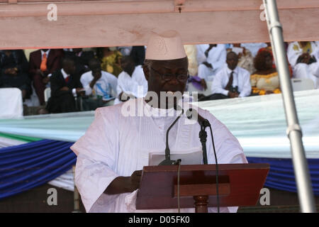 November 17th, 2012 Freetown, Sierra Leone- President of Sierra Leone Ernest Bai Koroma, runs for re-election. Stock Photo