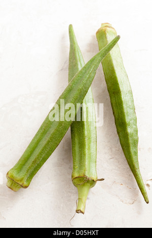 Okra / ladies fingers Stock Photo